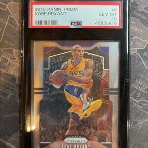 2019-20 Kobe Bryant Panini Prizm Red White Blue #8 PSA 10 Gem Mint